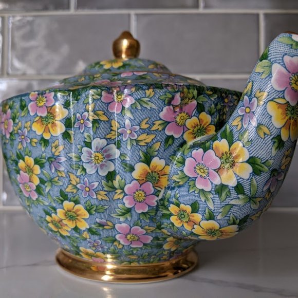 James Sadler Sophie Chintz Petite Fleur Full Size Teapot - Picture 4 of 8